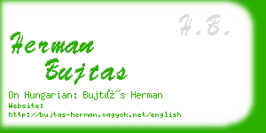 herman bujtas business card